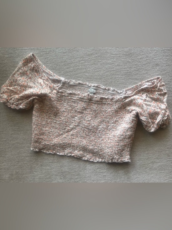 aerie Tops - Aerie Floral Smocked Puff Sleeve Top